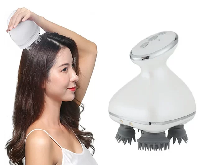 What is the best way to use a scalp massager?