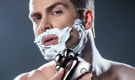 shaving cream with electric shaver