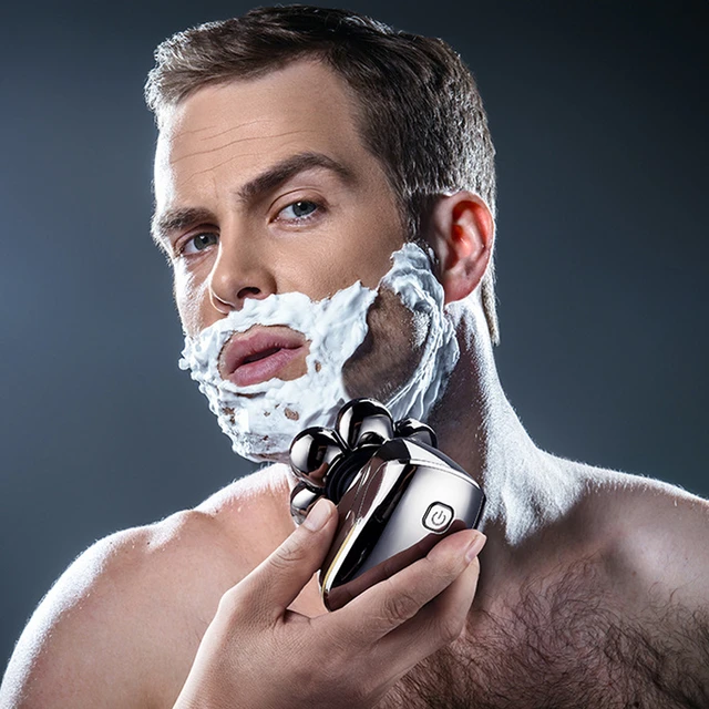 shaving cream with electric shaver