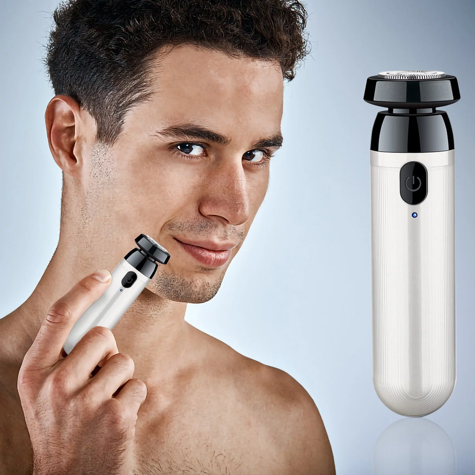 how to use an electric shaver on face