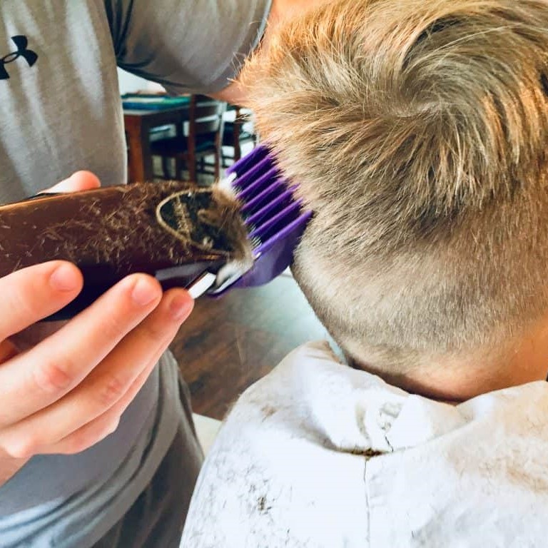 blend hair with clippers