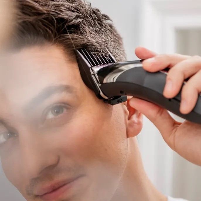 blend hair with clippers