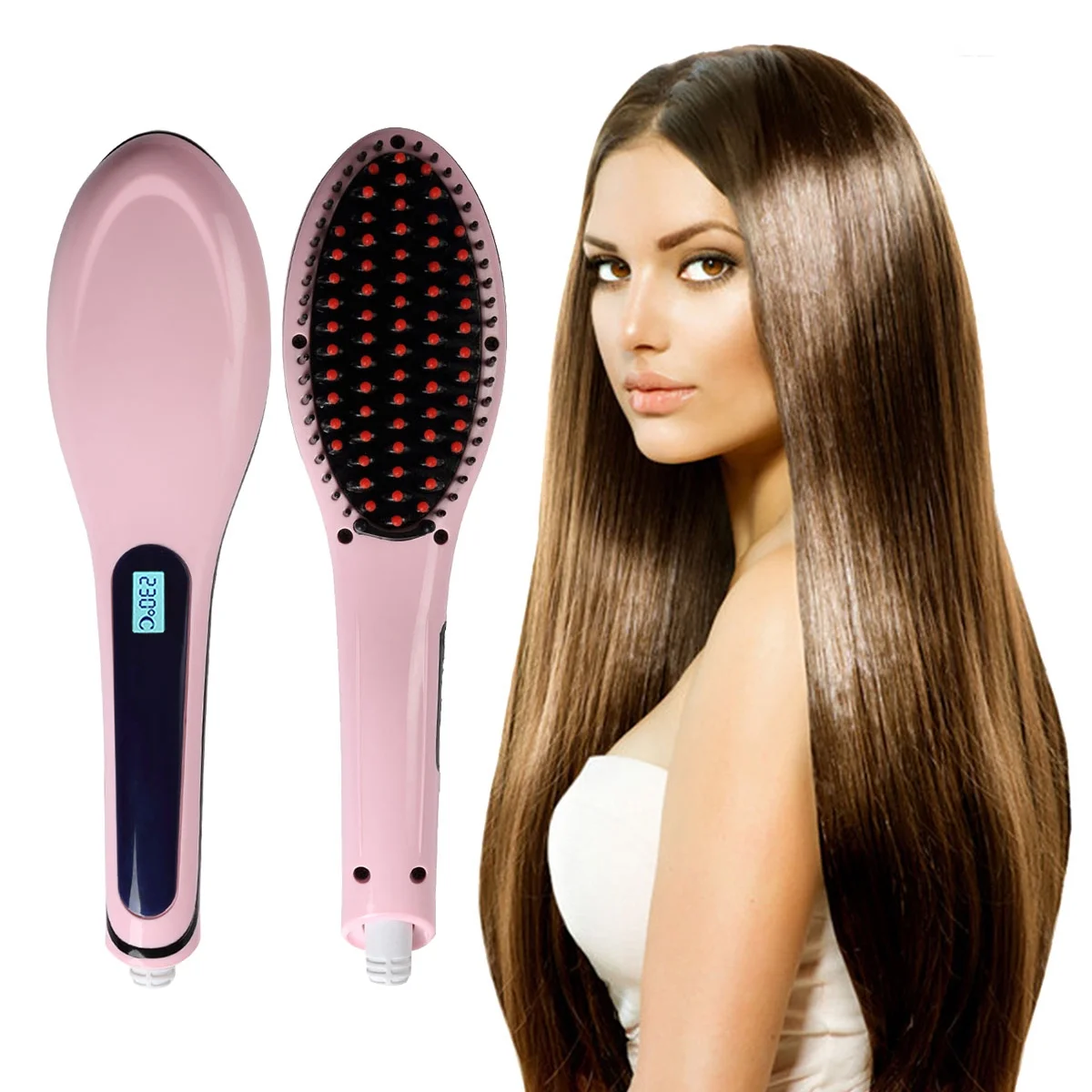 hair straightener brush