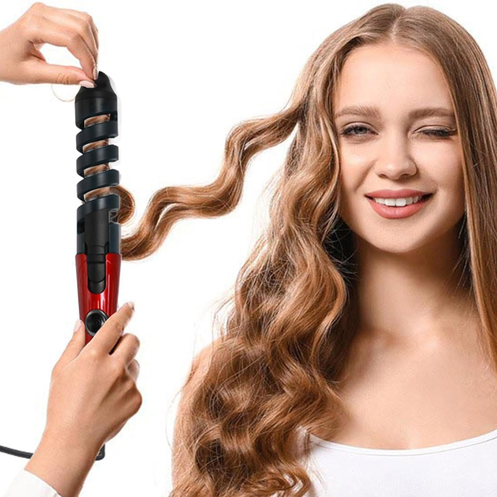 curl your hair with a straightener