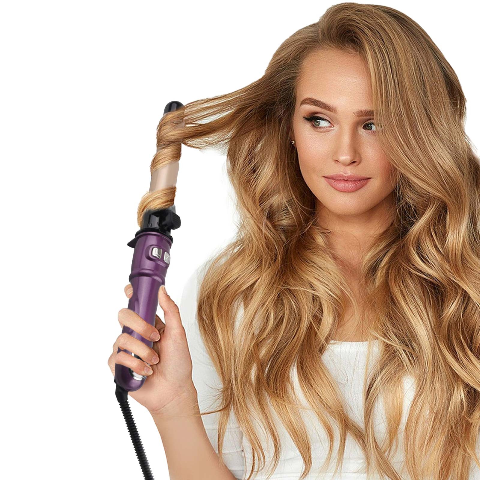 curl your hair with a straightener