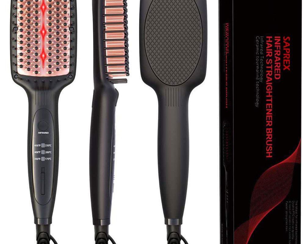 hair dryer brush straightener